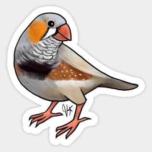 Bird - Finch - Zebra Finch Sticker